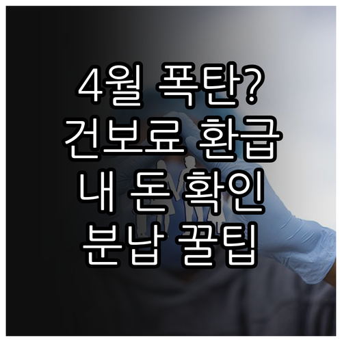4월 건강보험 연말정산 내역 조회 및..