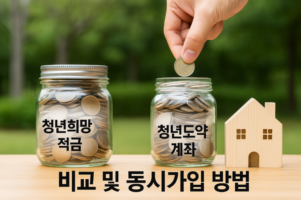 청년희망적금과 청년도약계좌 비교 및 동시가입 방법