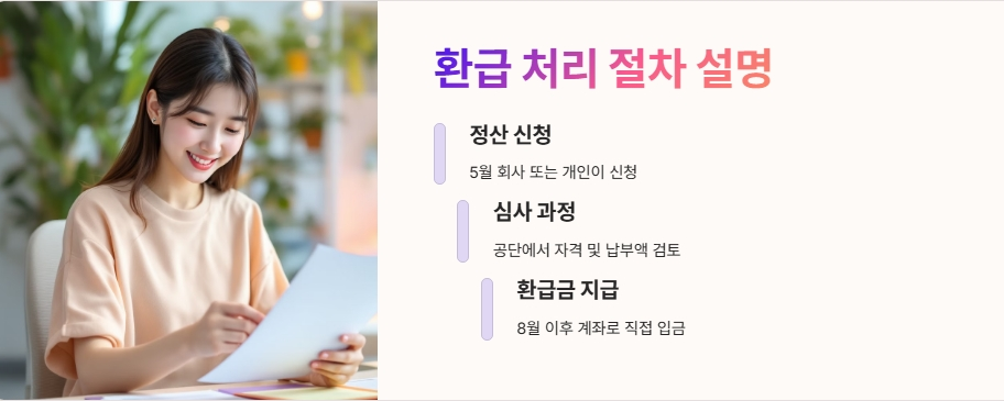 환급 처리 절차 설명