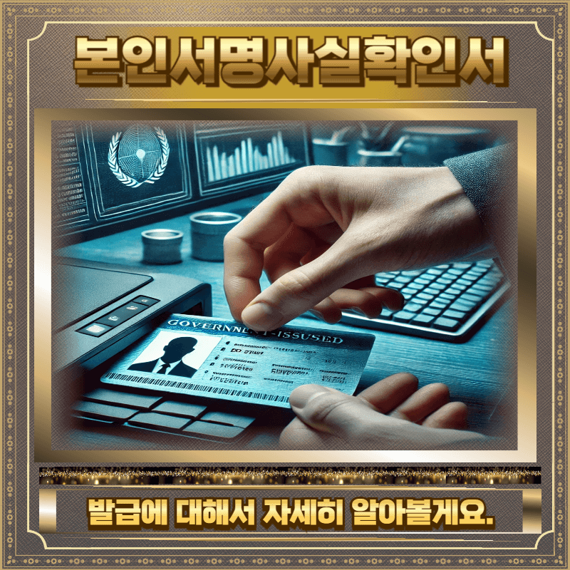 본인서명사실확인서