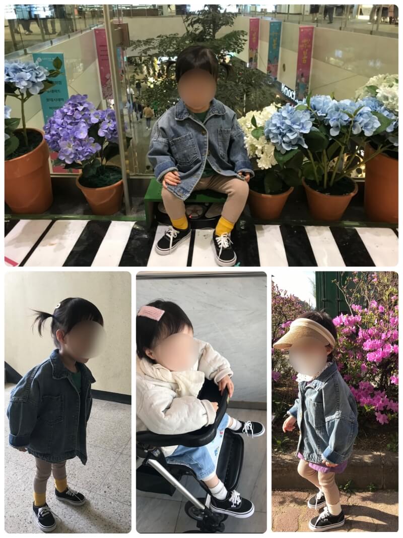 반스 VANS 키즈 어센틱 운동화 - 소아 착용 코디