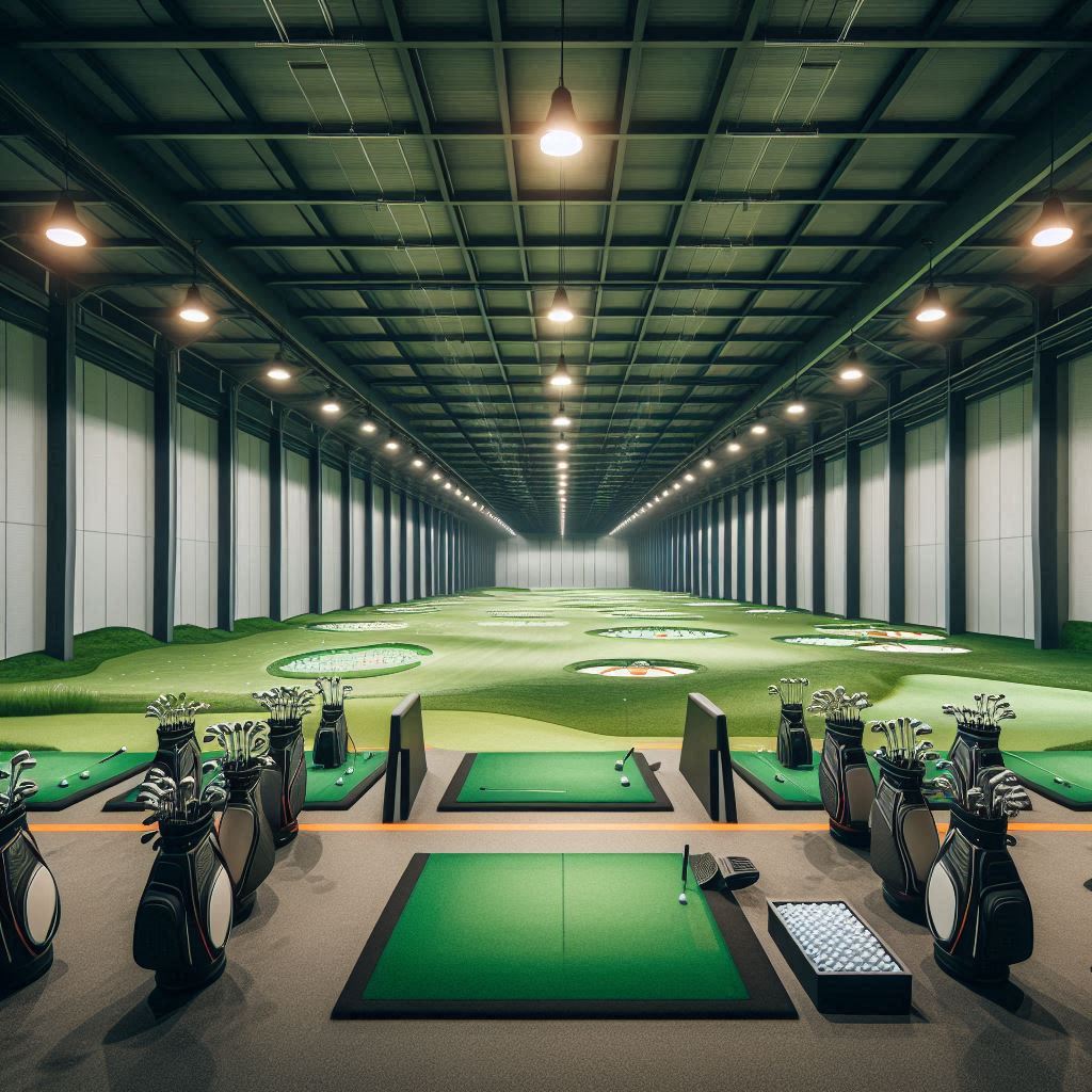 실내골프연습장 배경