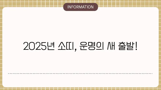 2025년 을사년 소띠 신년운세