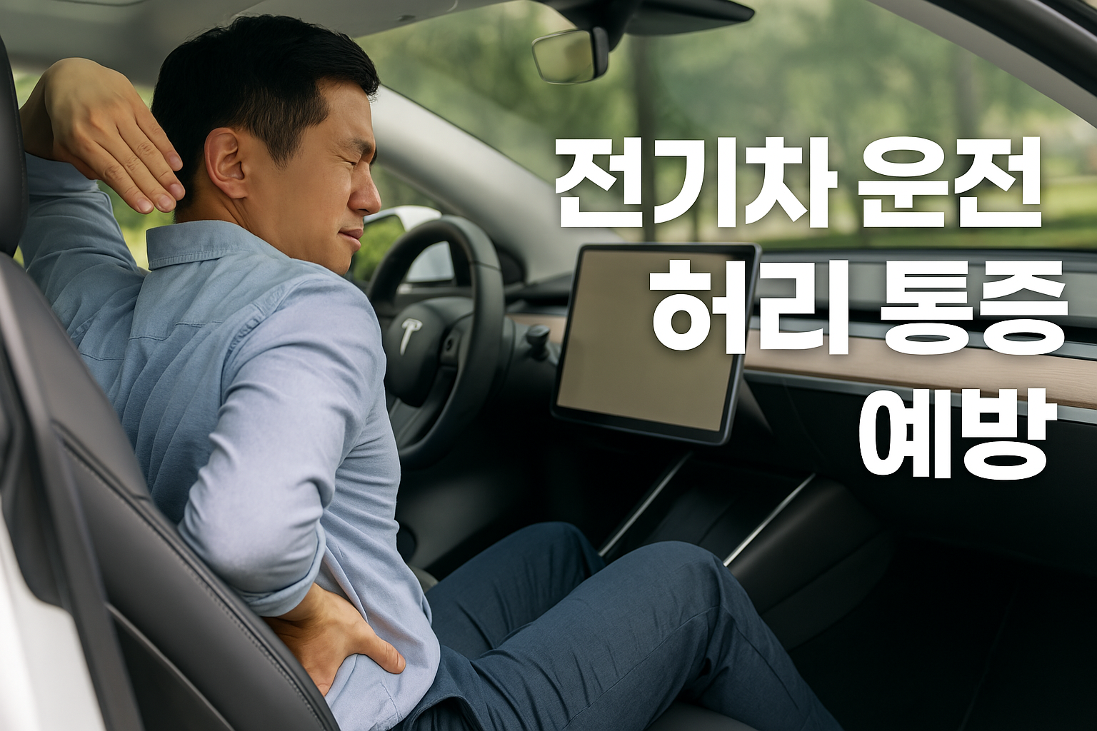전기차에서 허리 통증