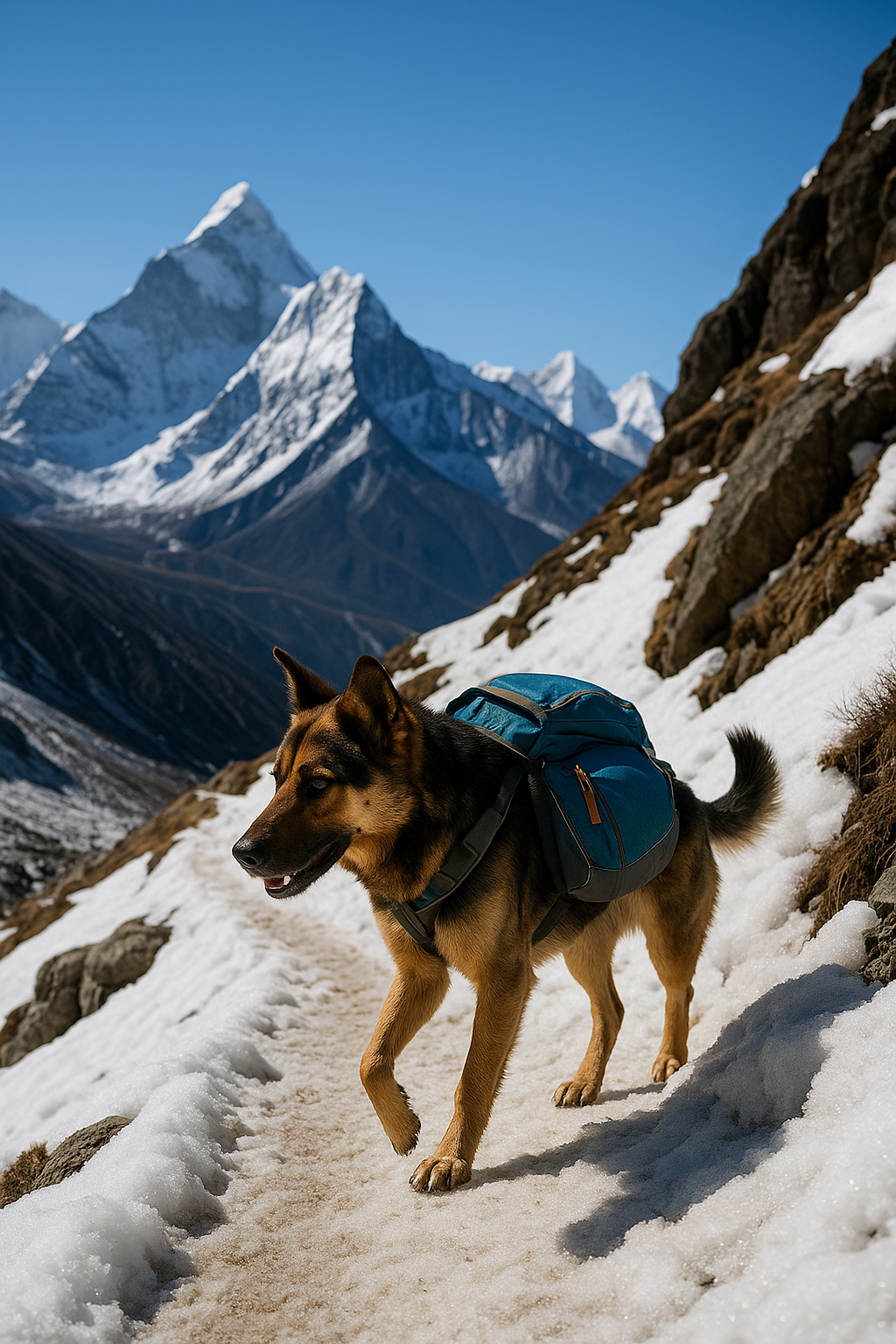 히말라야의 작은 셔파: @sherpa_dog 이미지