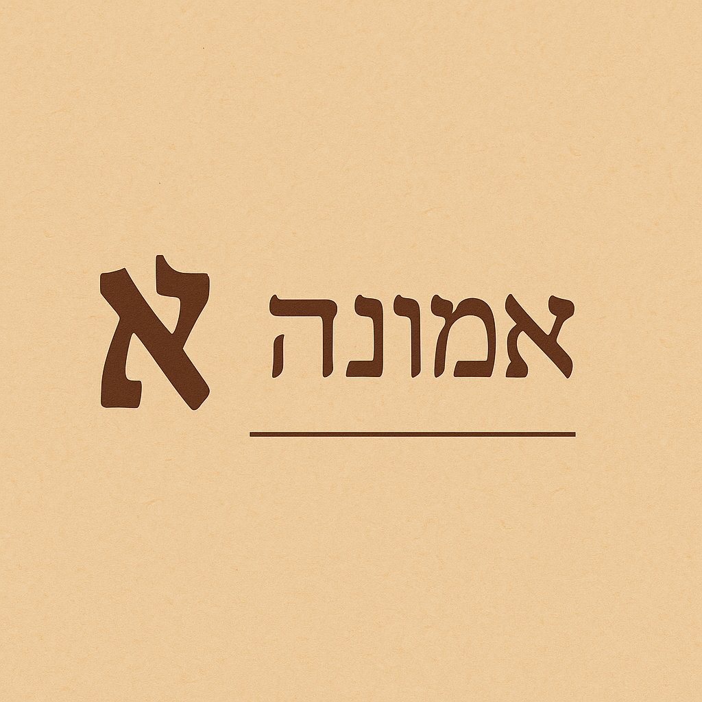 알파(א)와 에무나(אמונה)