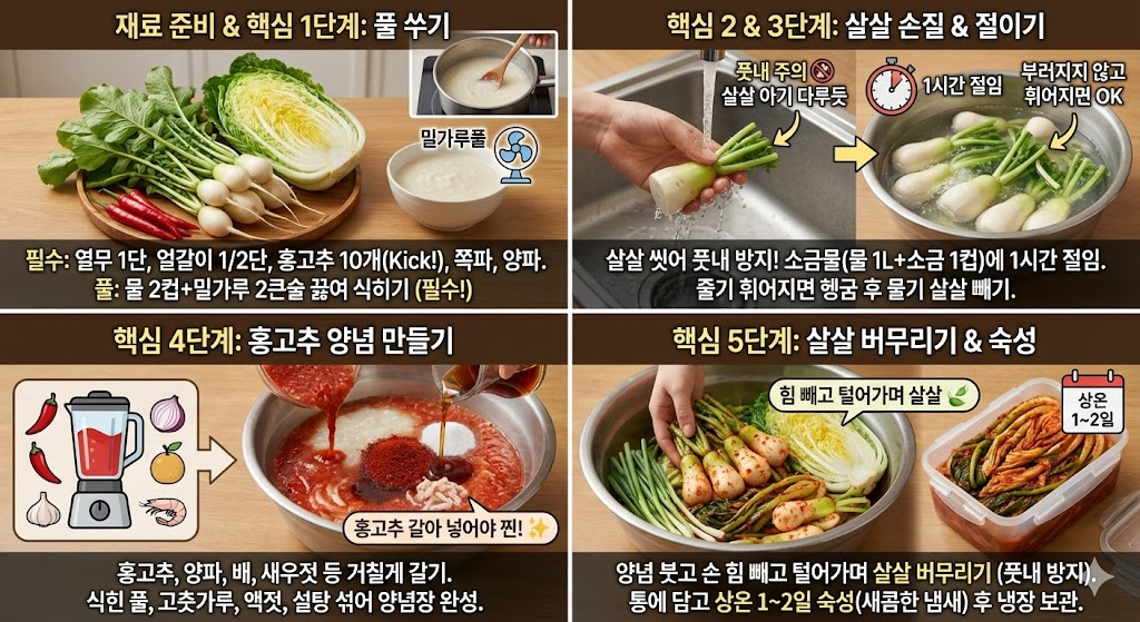 열무김치 맛있게 만드는법
