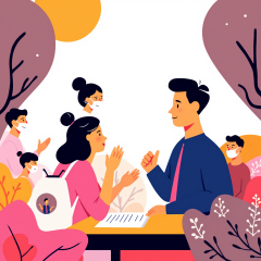 국민이 리더를 추천하는 장면