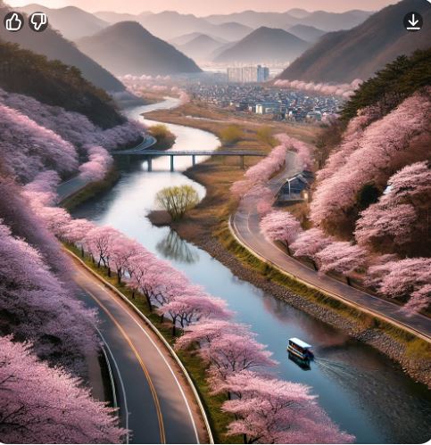 섬진강벗꽂드라이브코스이미지