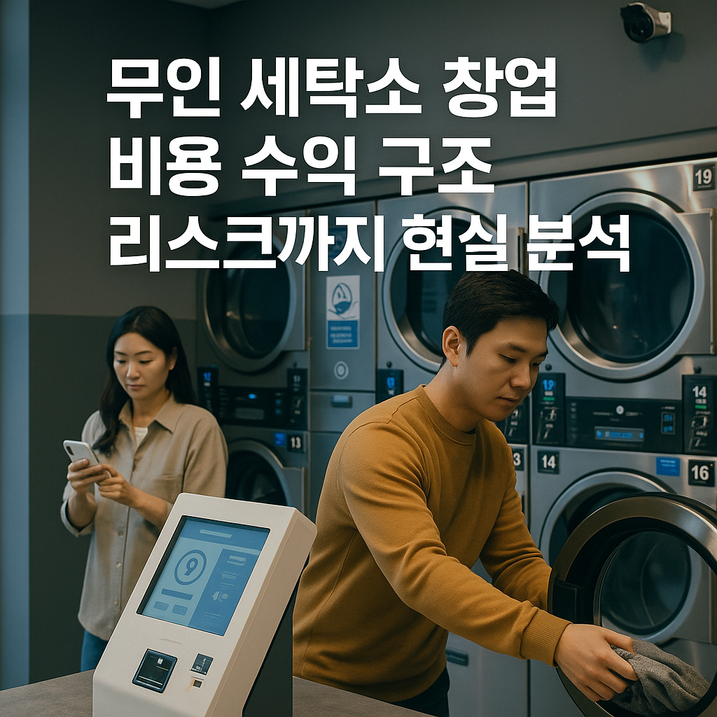 무인 세탁소 창업 비용 수익 구조 리스크까지 현실 분석