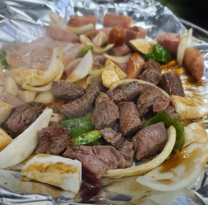 핸썸즈 남영동 부대찌개 모듬스테이크 맛집