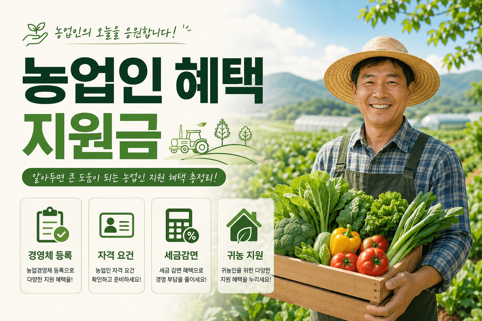 농업인 혜택 지원금