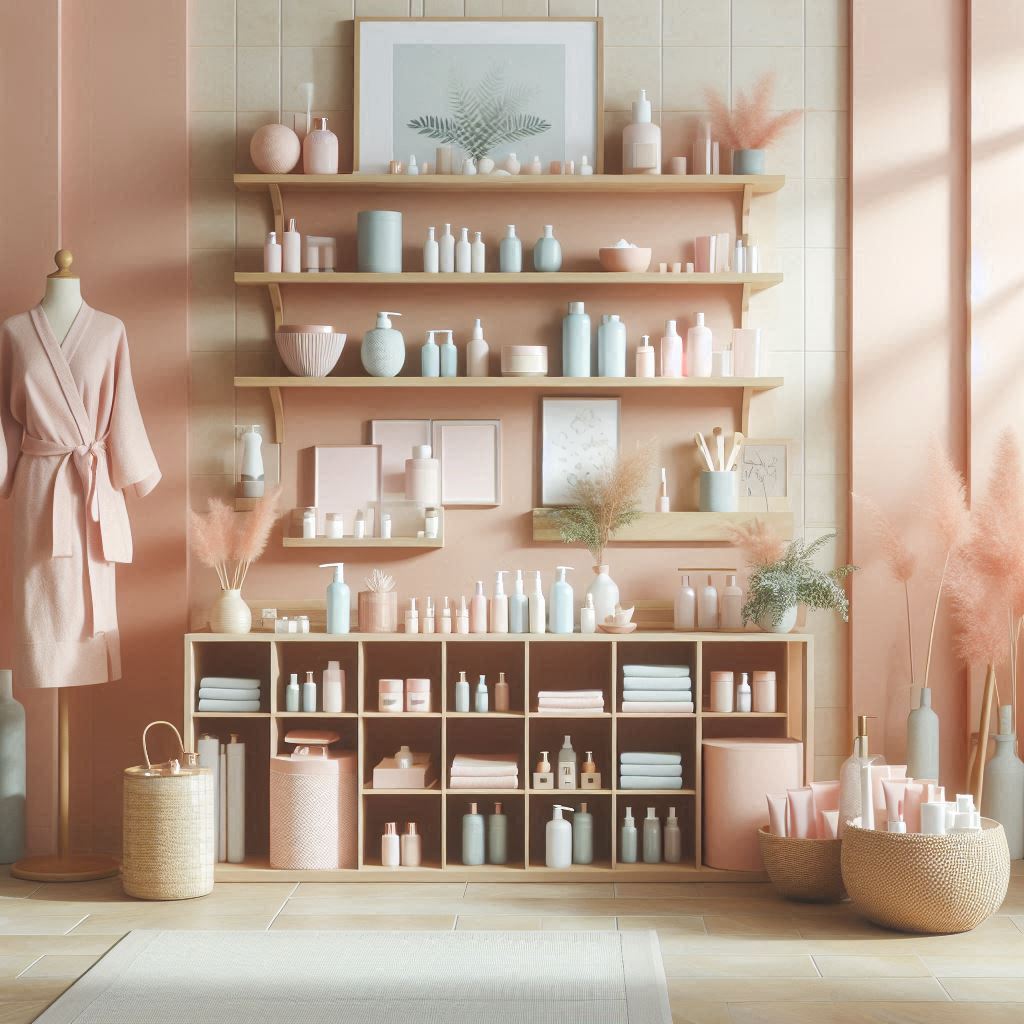 피부,체형관리 샵 배경