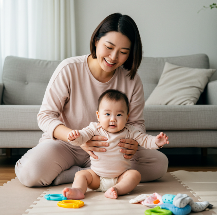 앉기 준비 운동과 놀이 루틴