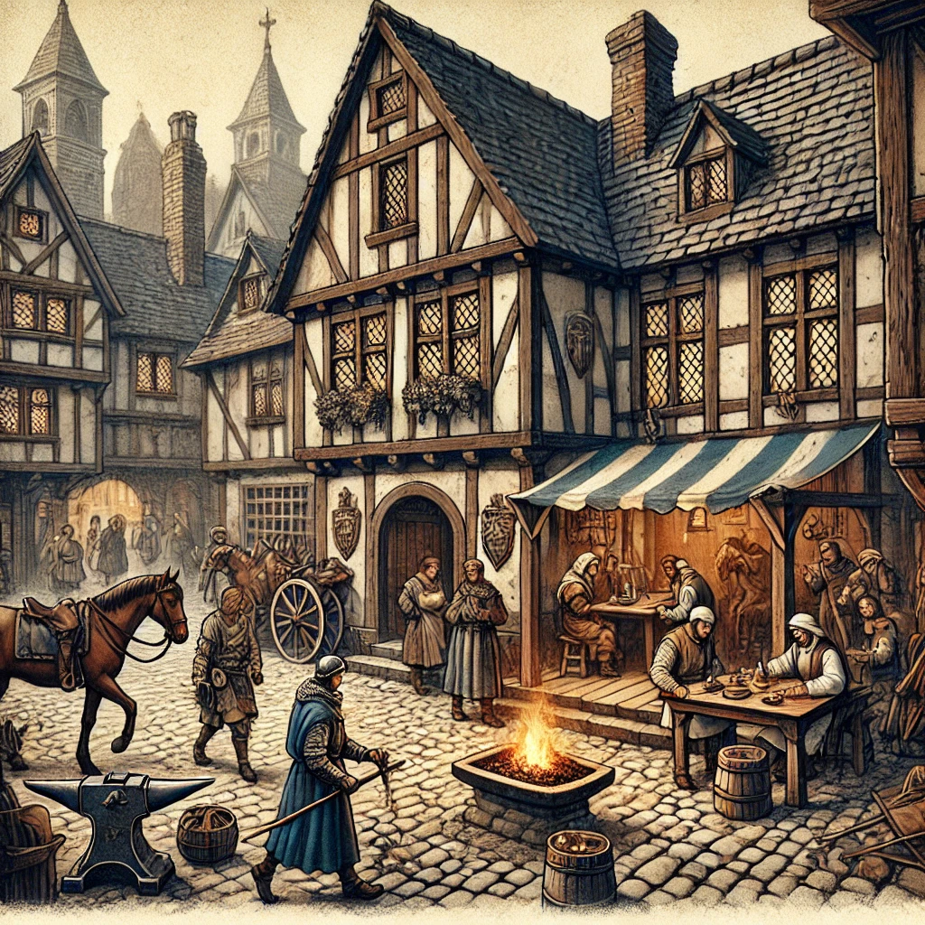 중세 유럽과 이슬람 세계의 여관 발전 