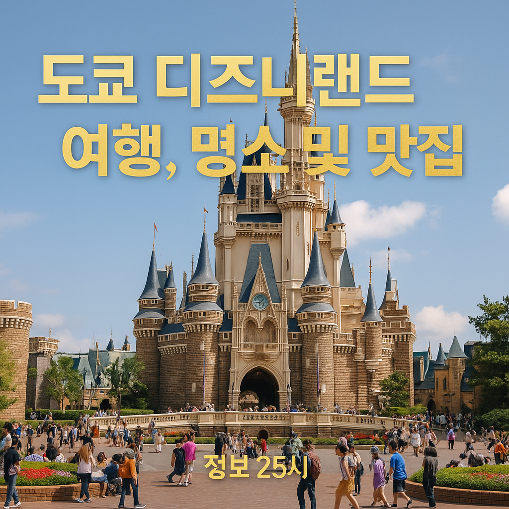 화려한 장식으로 빛나는 도쿄 디즈니랜드의 상징, 신데렐라 성