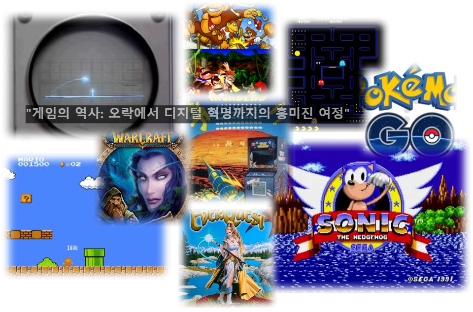 "게임의 역사: 오락에서 디지털 혁명까지의 흥미진 여정"