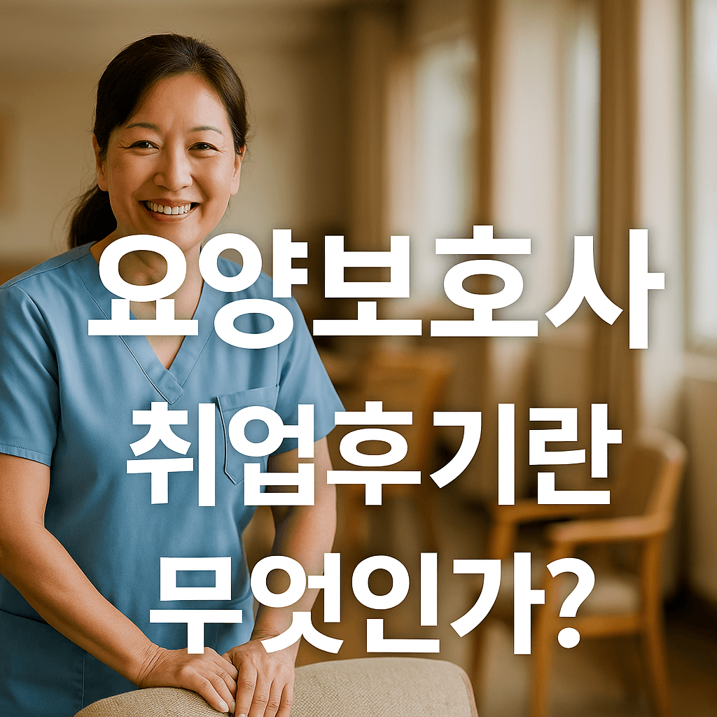 요양보호사 취업후기란