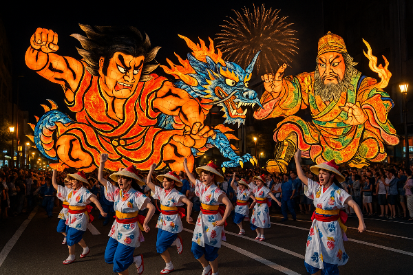 일본 네부타 마츠리 관련 사진