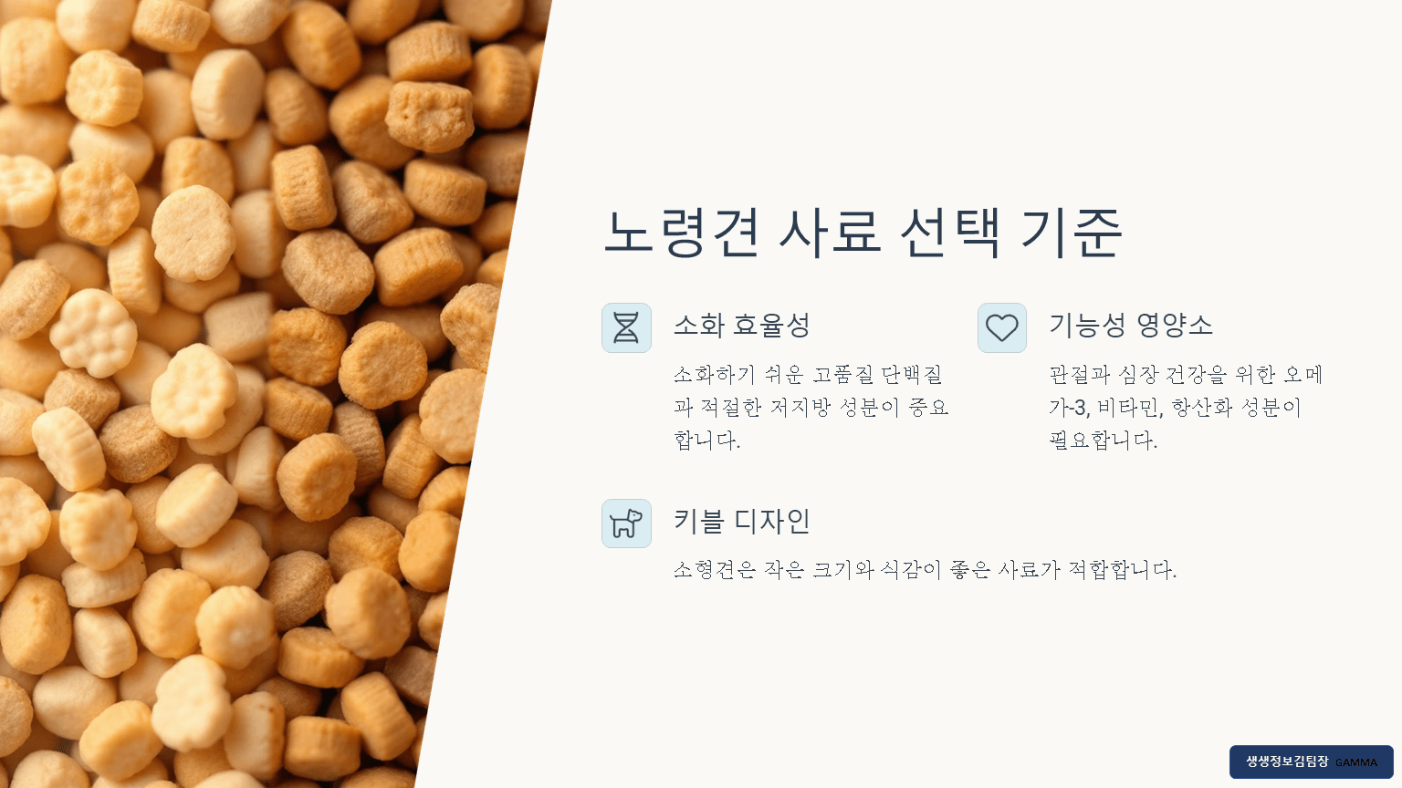 10살 넘은 강아지를 위한 노령견용 사료 추천 / 노령견 사료 고르는 3가지 기준
