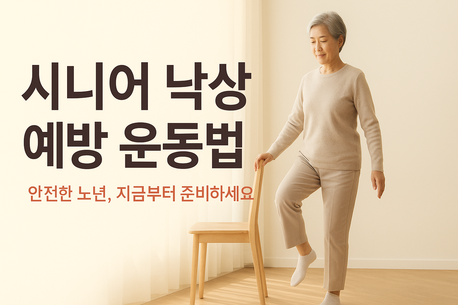 시니어 낙상 예방을 위한 하지 근력 강화 및 균형 훈련 가이드