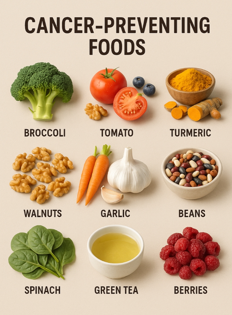 암을 예방하는 음식 10가지