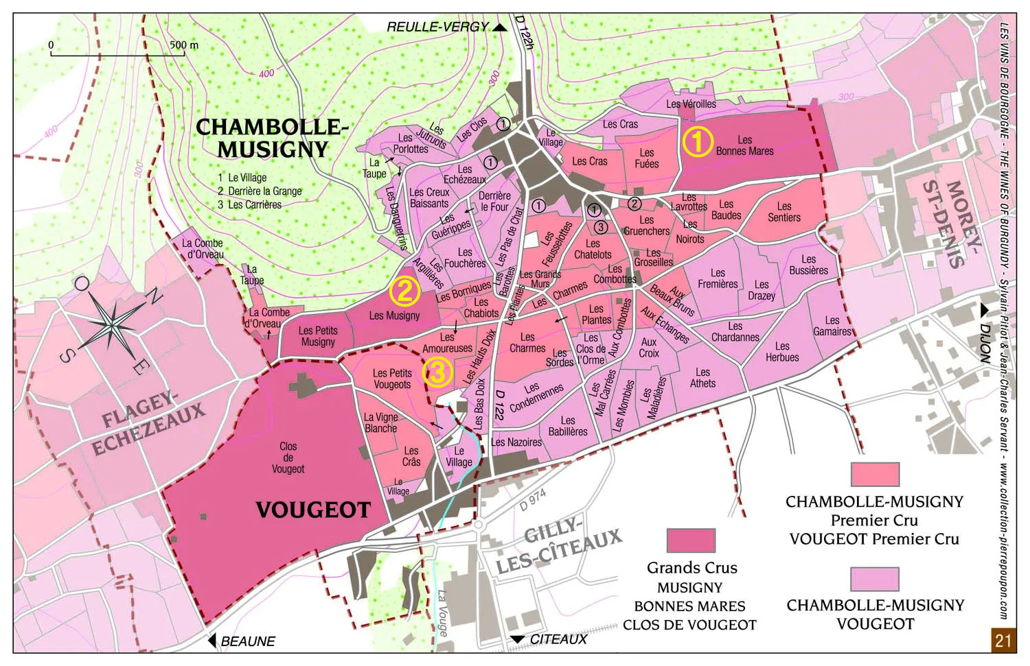 chambolle musigny 마을지도