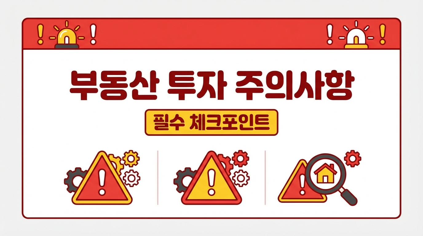 2026년 부동산 투자 시 꼭 알아야 할 주의사항과 꿀팁