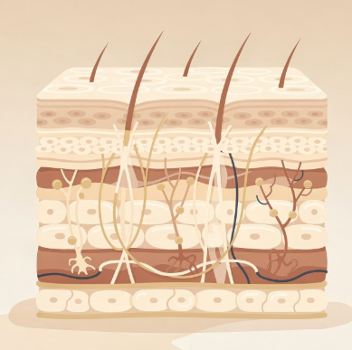 피부가 두꺼워지는 현상