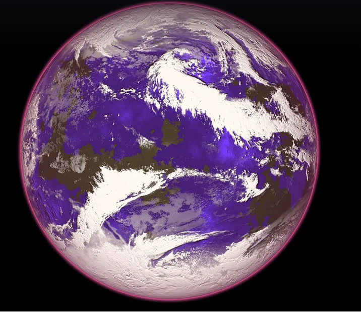 지구 오존층의 모습