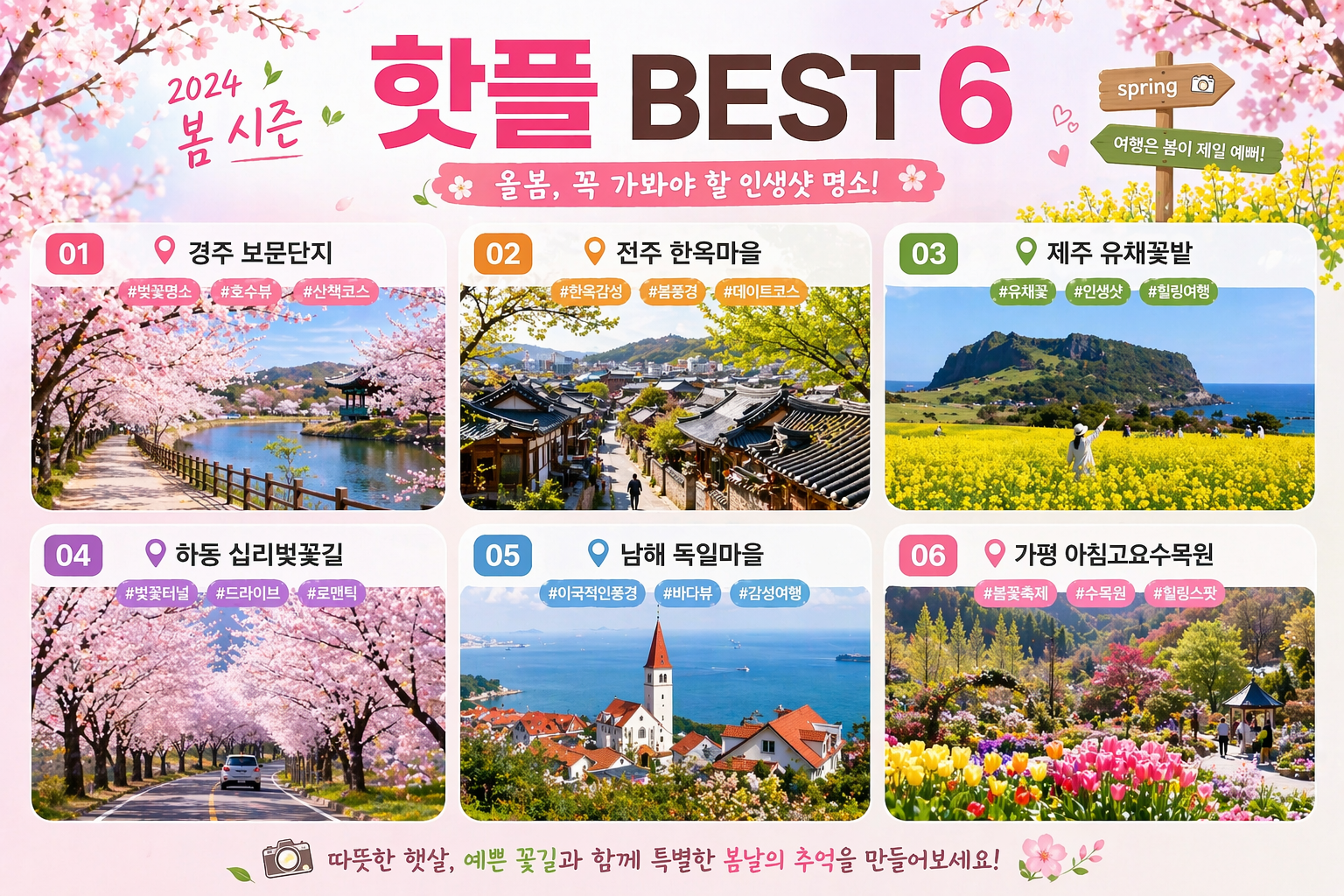 봄 시즌 핫플 관련 사진