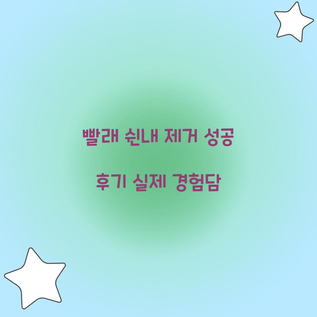 빨래 쉰내 제거 성공 후기 실제 경험담