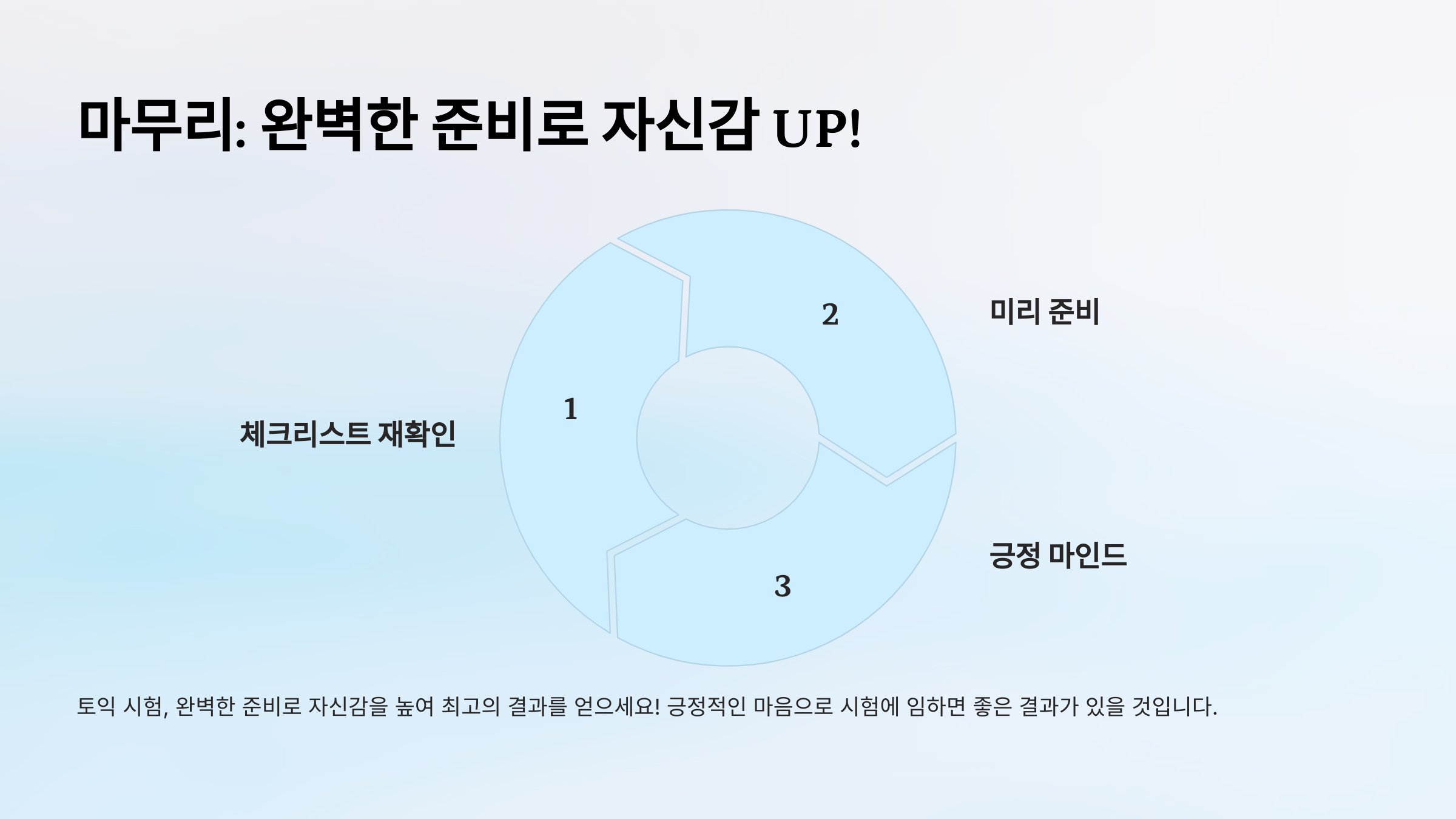 토익 준비물 연필 볼펜 시계 마스크 체크리스트