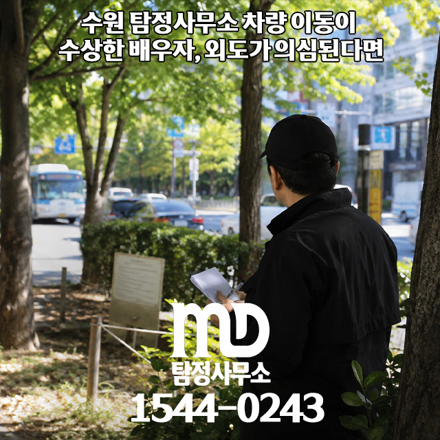현장에서 조사중인 탐정