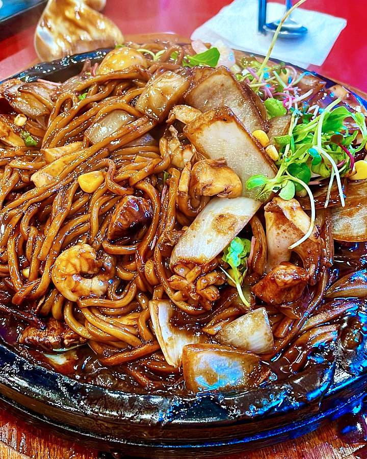 생방송오늘저녁 돌짜장 복권 로또 1등 당첨 황금손 주인장의 뜨거운 돌짬뽕 매운 갈비찜 부산 맛집 추천