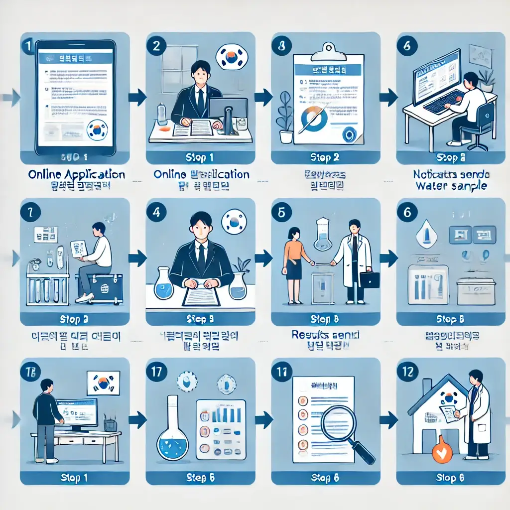 수돗물 검사 신청 관련 사진