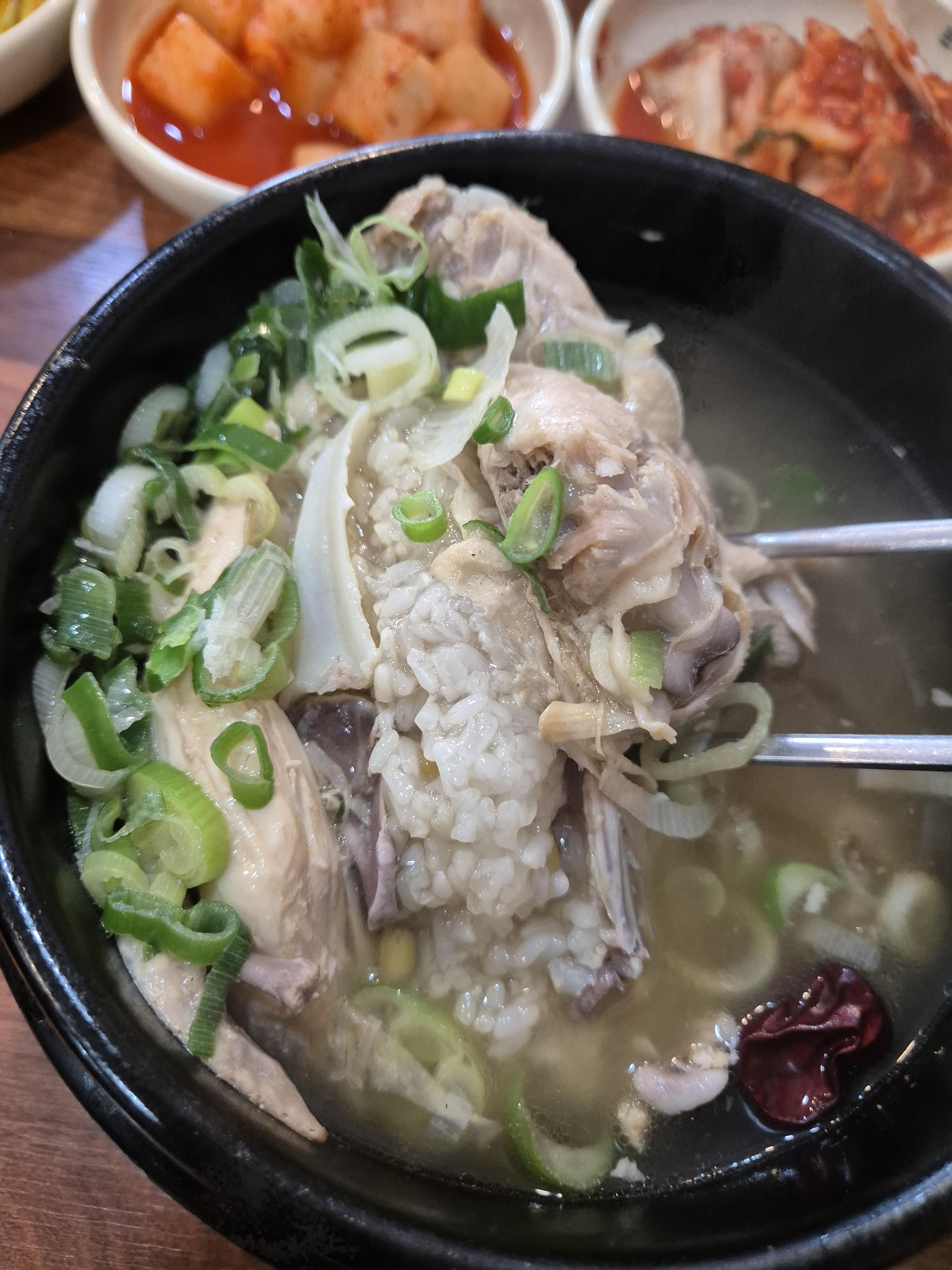 직산 맛집 토정삼계탕 참옻삼계탕 밥을 품고 있는 닭! 고맙다! 잘먹을께