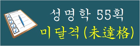 성명학-55획-미달격