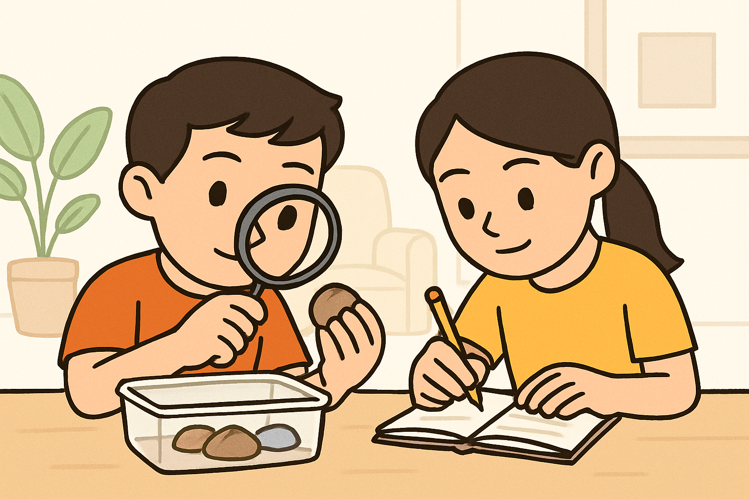 흙 속 숨은 보물 찾기! 작은 암석 탐정 놀이로 배우는 암석의 종류