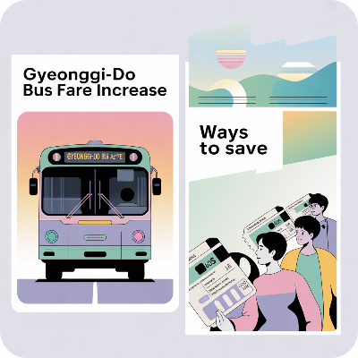 경기도 버스요금 인상 후? 할인받는 방법 이미지