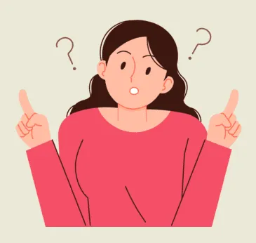 궁금한 점이 많은 여성