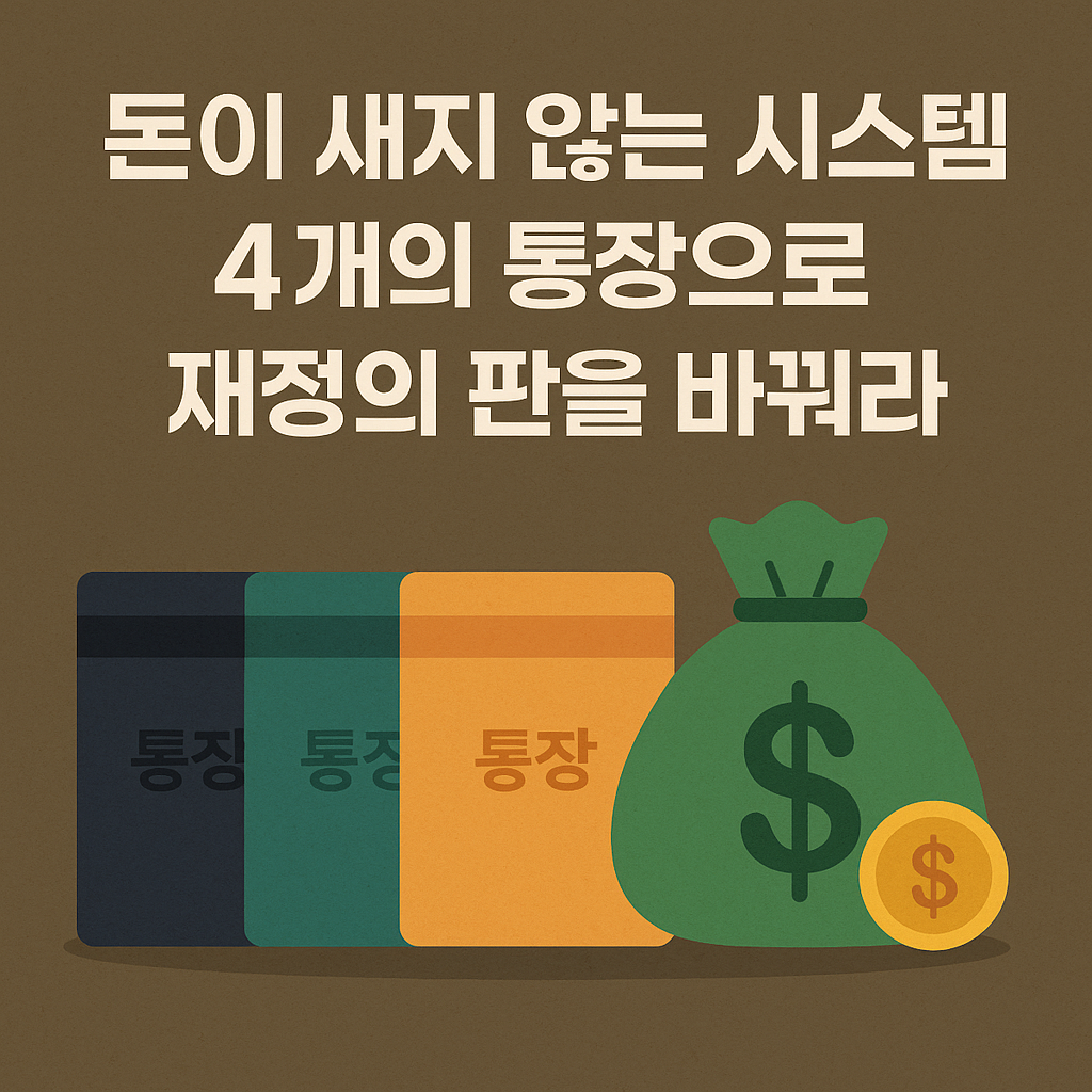 돈이 새지 않는 시스템: 4개의 통장으로 재정의 판을 바꿔라