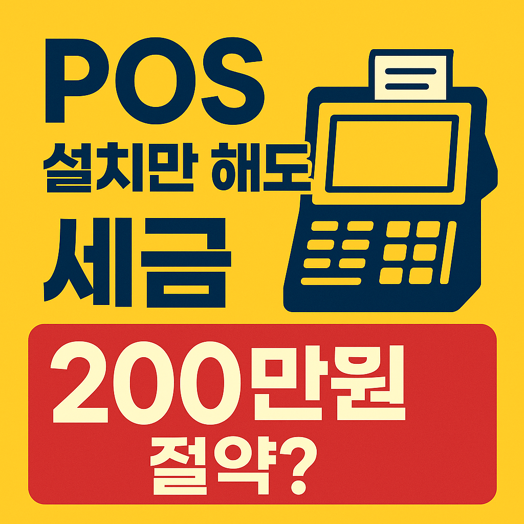 [2025년 최신] POS 시스템 세금혜택 놓치면 손해봅니다! 최대 200만원 절감 방법 공개