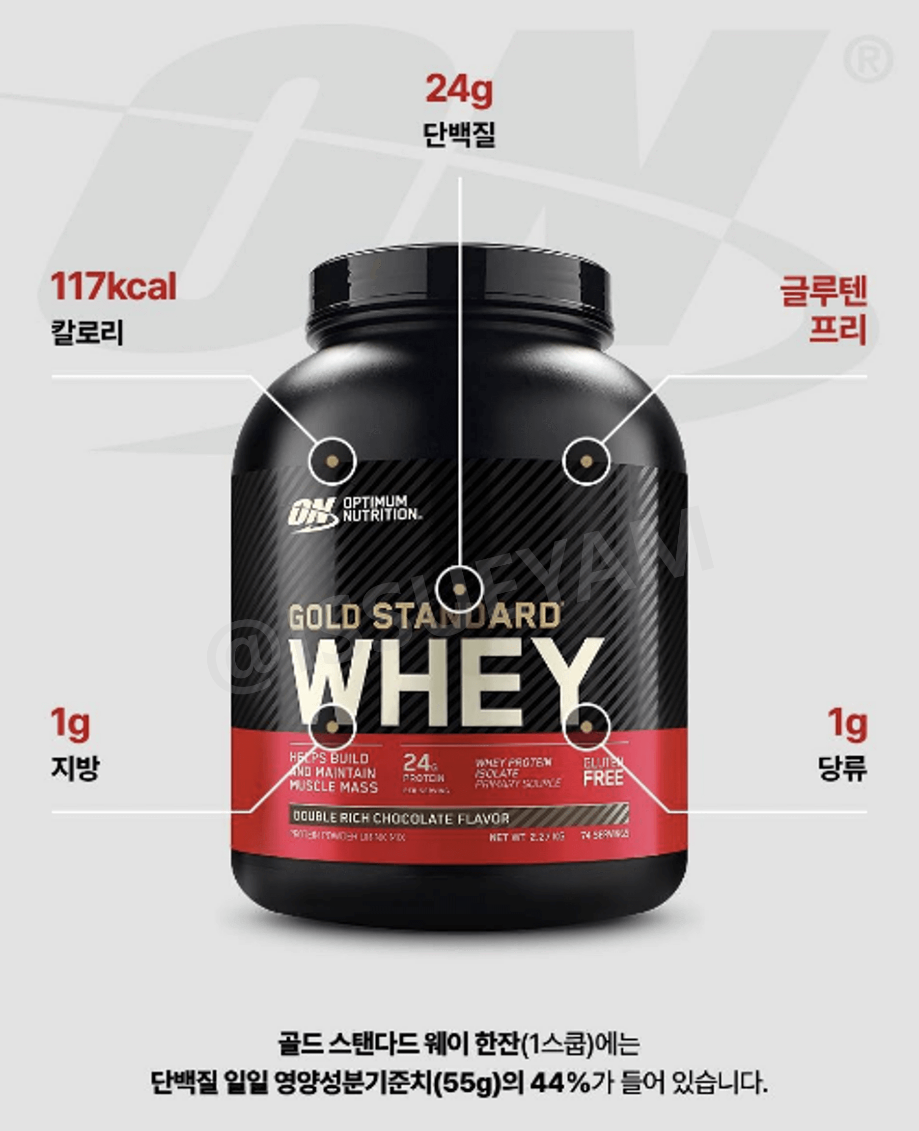 옵티멈뉴트리션 골드 스탠다드 웨이 성분