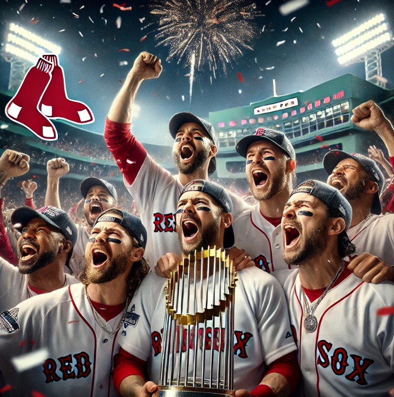 월드시리즈 우승하는 보스턴레드삭스 관련 이미지