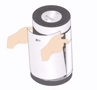 엘지 퓨리케어 공기청정기 필터 청소방법 및 교체시기 먼지센서청소