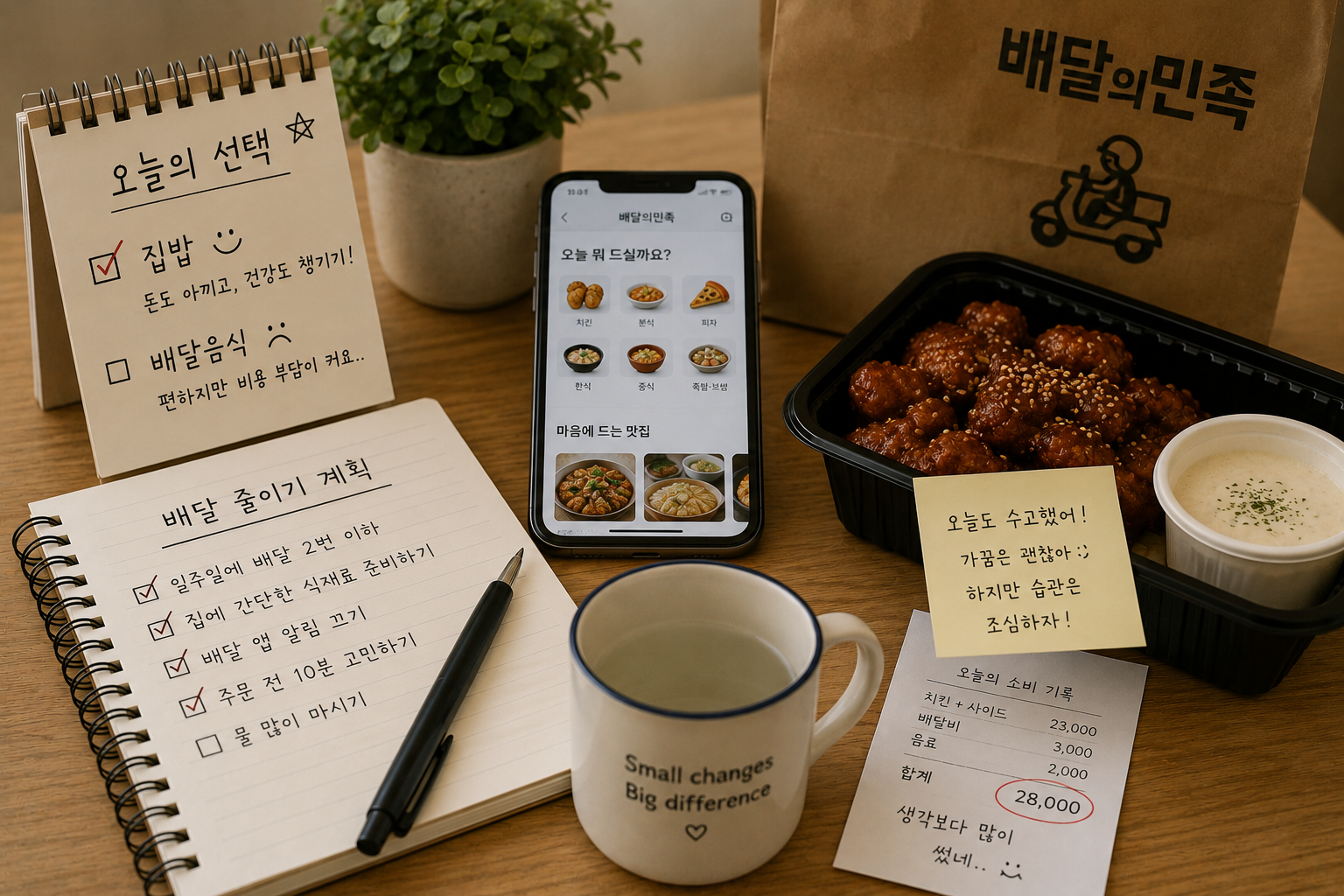 배달 음식 줄이기 (소비 패턴, 충동 소비, 식비 절약)