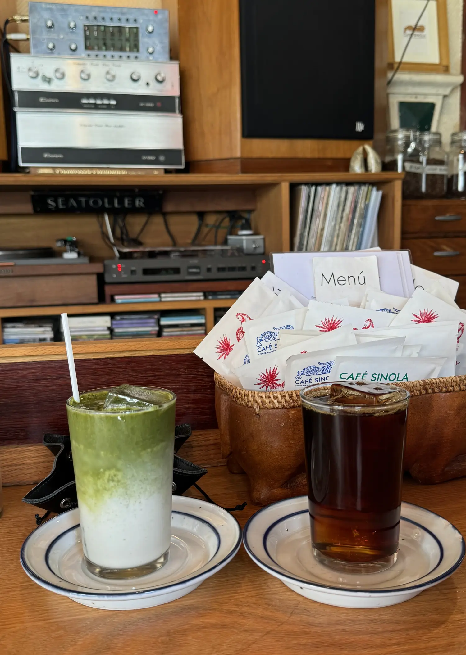 카페 시노라 말차 라떼