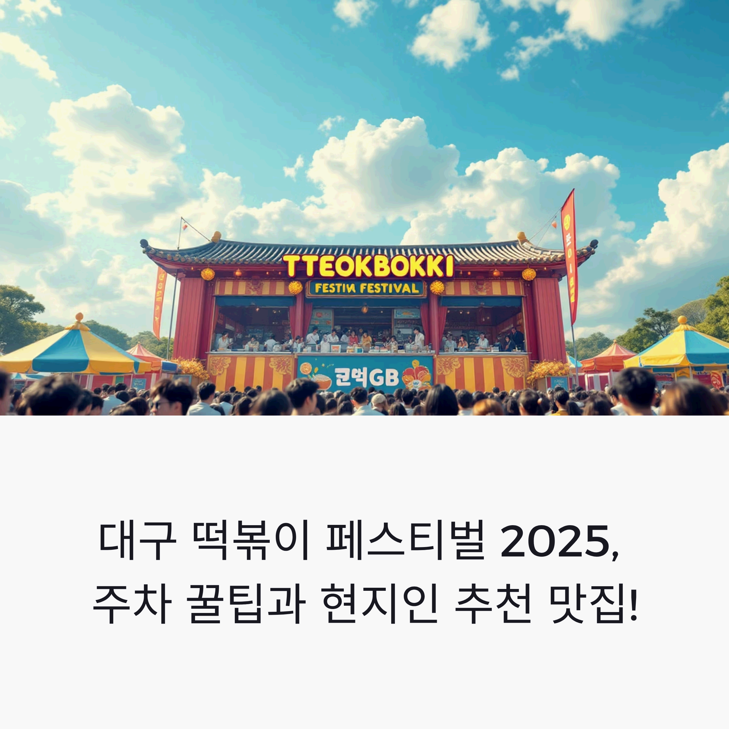 DGB대구은행파크에서 열리는 활기찬 대구 떡볶이 페스티벌 현장 전경