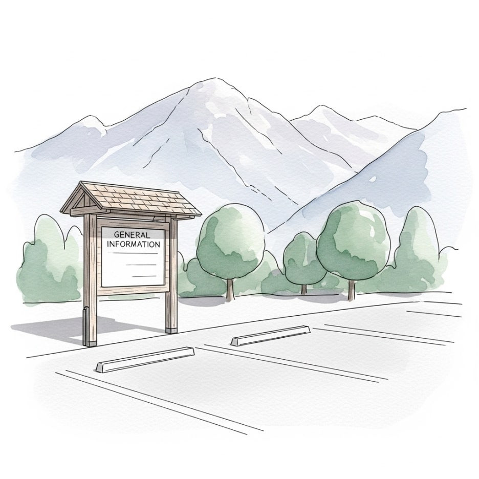 입구에 마련된 아늑한 분위기의 안내소